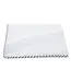 R. Hanauer White Cotton w/ Blk Border Pocket Square