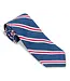 R. Hanauer French Blue/Red Banks Stripes Tie