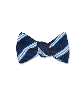R. Hanauer Navy Brooks Stripe Bowtie