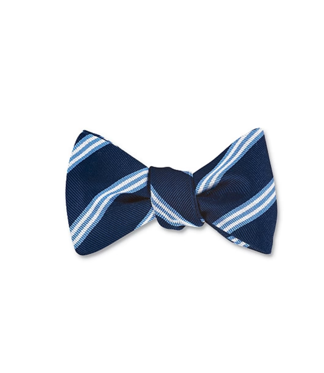 R. Hanauer Navy Brooks Stripe Bowtie