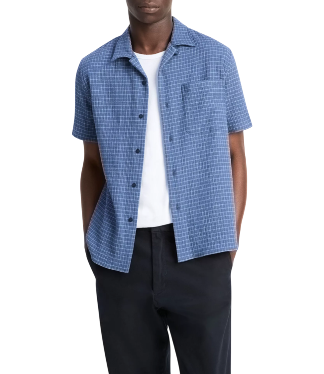 Vince Provence Plaid S/S Shirt