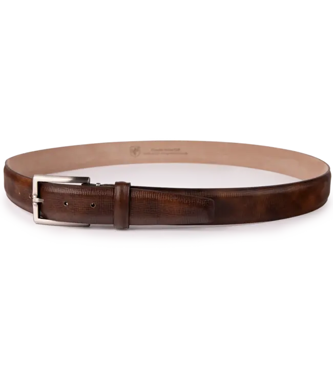 LEN Belts Textured Marble Calf