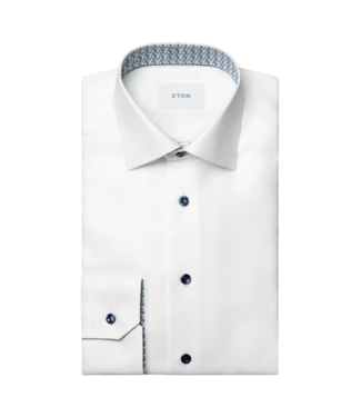 Eton Geometric Effect Textured Twill