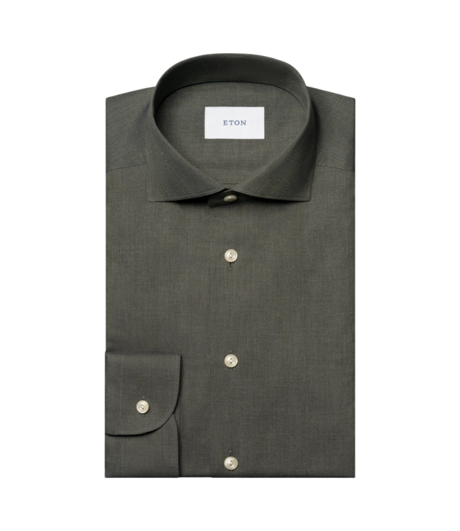Eton Solid Signature Flannel