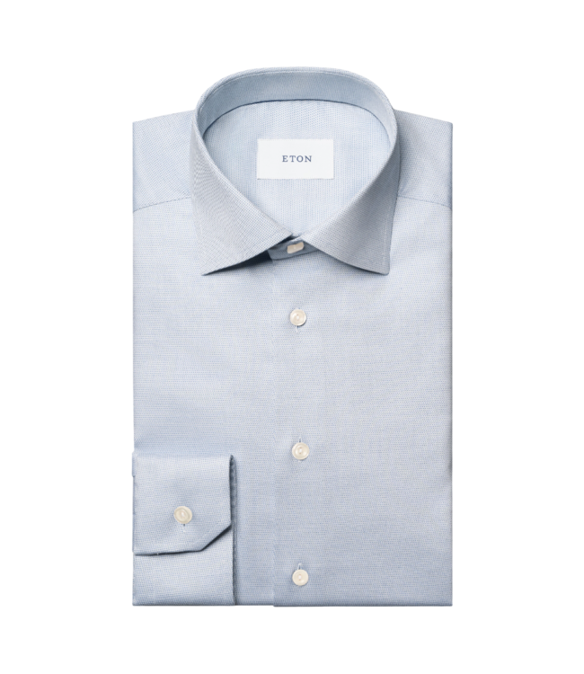 Eton Semi Solid Cotton Tencel Shirt