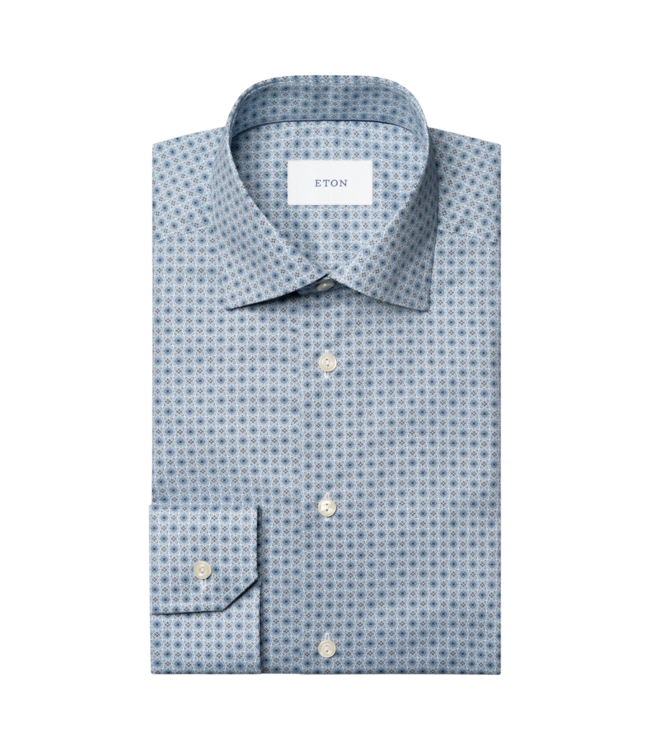 Eton Contemp Micro Floral  Print Shirt