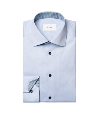 Eton Slim Medallion Effect Twill