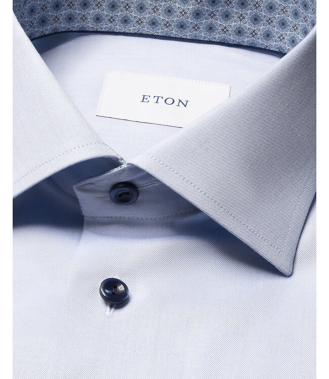 Eton Slim Medallion Effect Twill