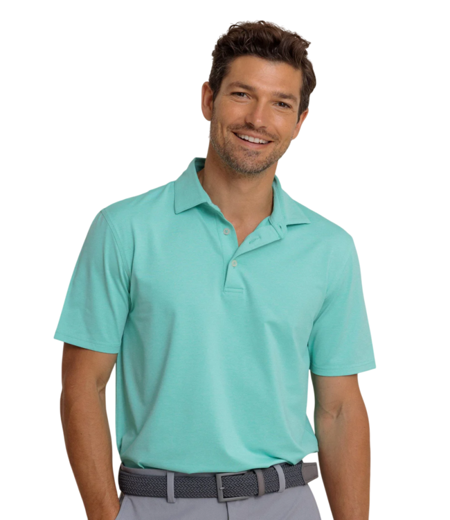 Southern Tide Brreeze Heather Perf Polo