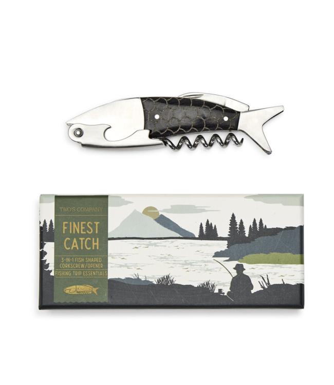 Two's Company Finest Catch 3-in 1 Bottle Tool Opener