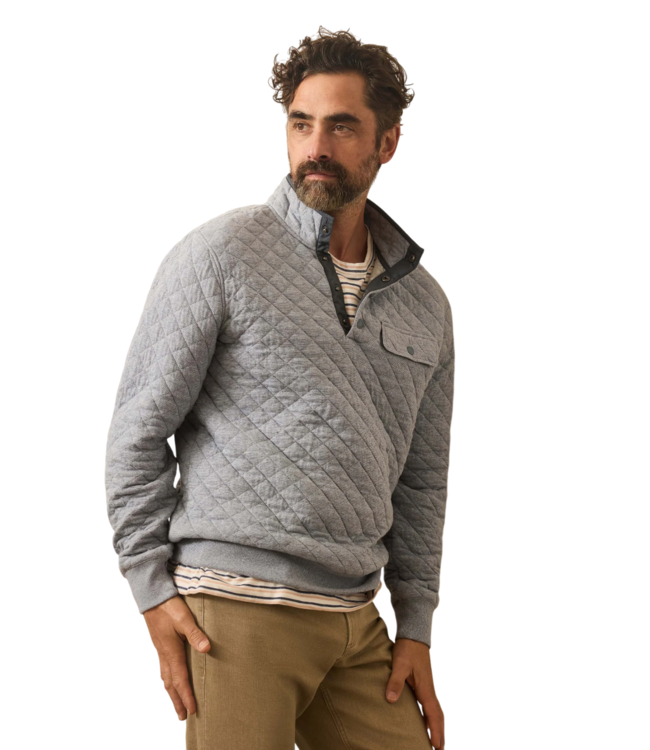 Faherty Epic Quilted Fleece Pullover