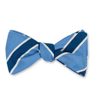 R. Hanauer Cobalt/Navy Crescent Stripes Bowtie