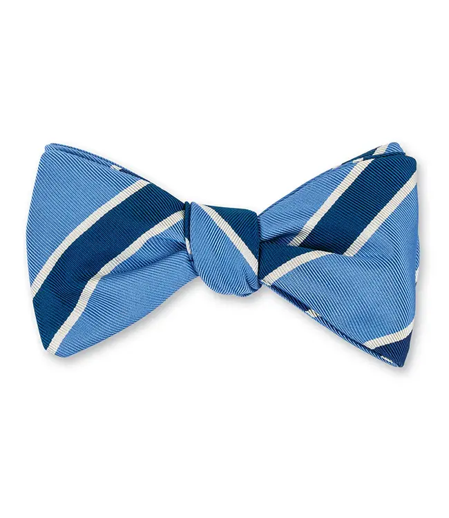 R. Hanauer Cobalt/Navy Crescent Stripes Bowtie