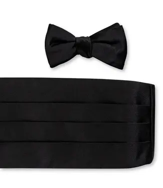 R. Hanauer Black Satin Cummerbund