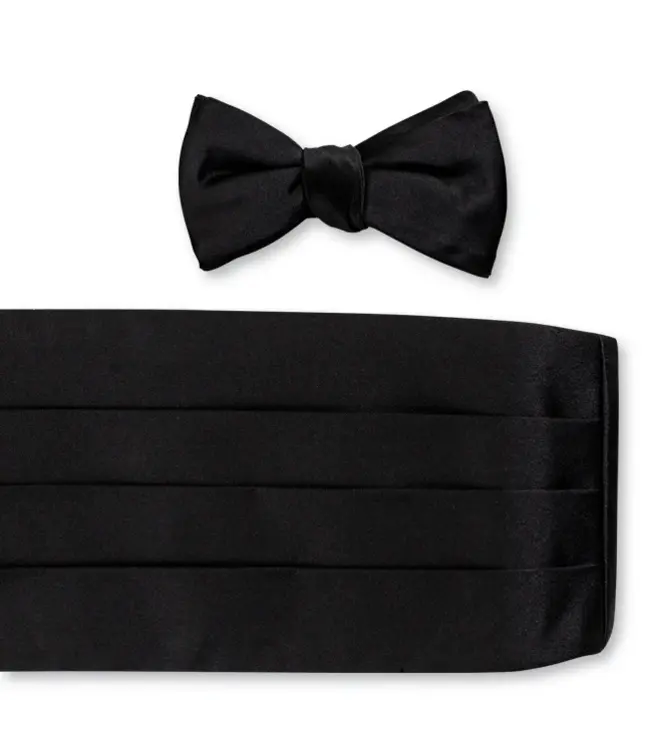R. Hanauer Black Satin Cummerbund