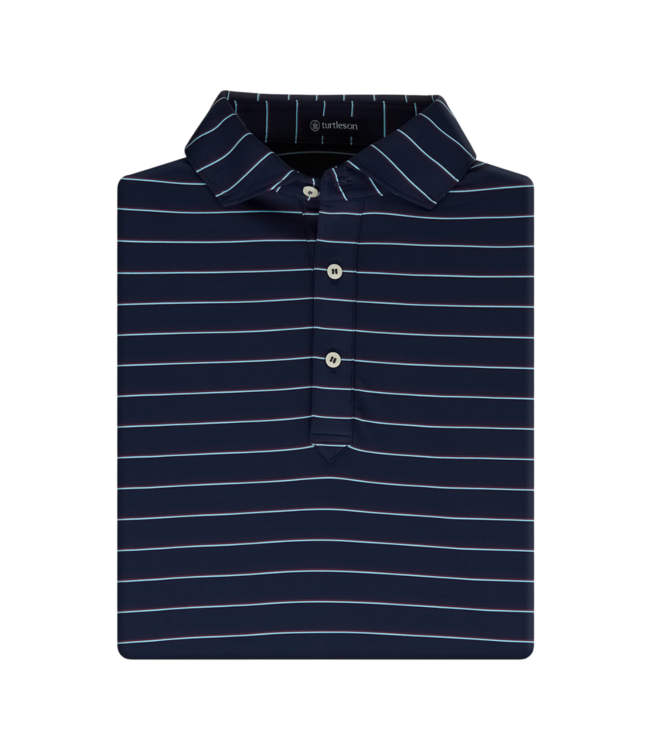 Turtleson Linus Triple Stripe Performance Polo