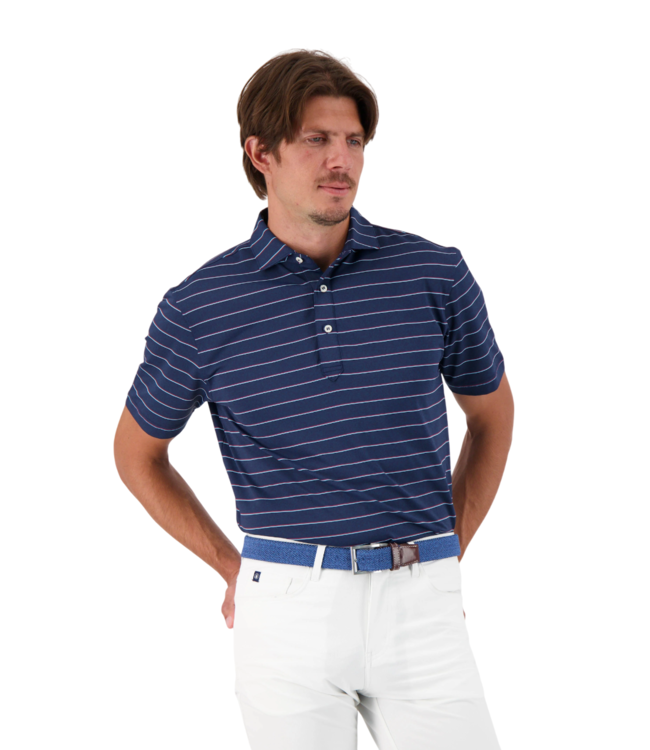 Turtleson Linus Triple Stripe Performance Polo