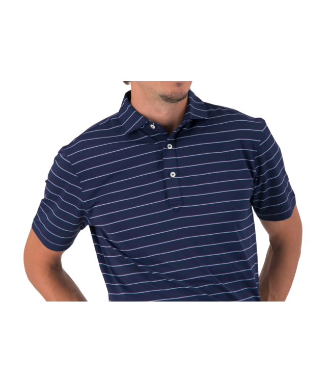 Turtleson Linus Triple Stripe Performance Polo