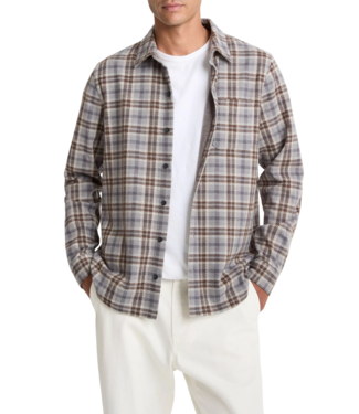 Vince Plaid Knit Shirt Jacket