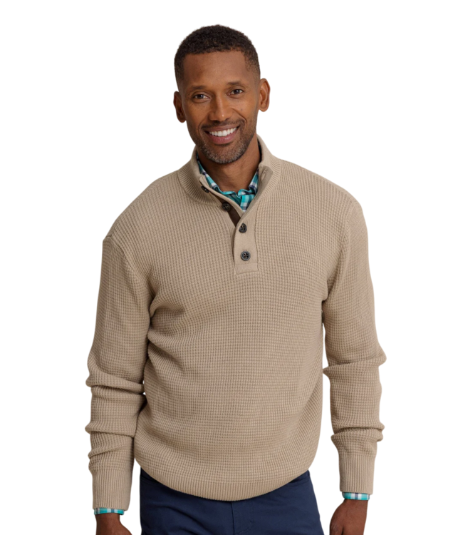 Southern Tide Bass Creek Quarter Button Sweater