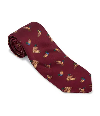 R. Hanauer Burgundy Bridgewater Ducks Tie