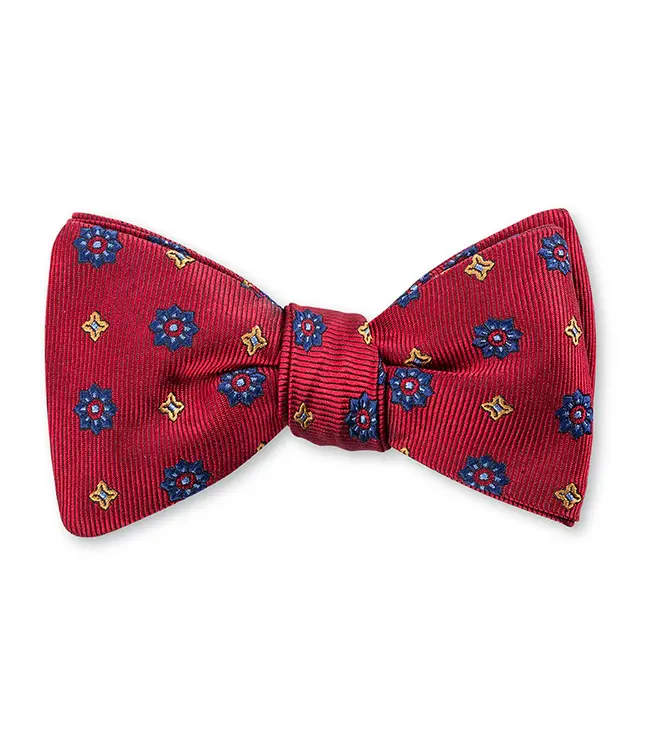 Red Chelsea Medallions Bowtie