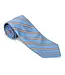 R. Hanauer Cobalt/Mahogany Queens Stripe Tie