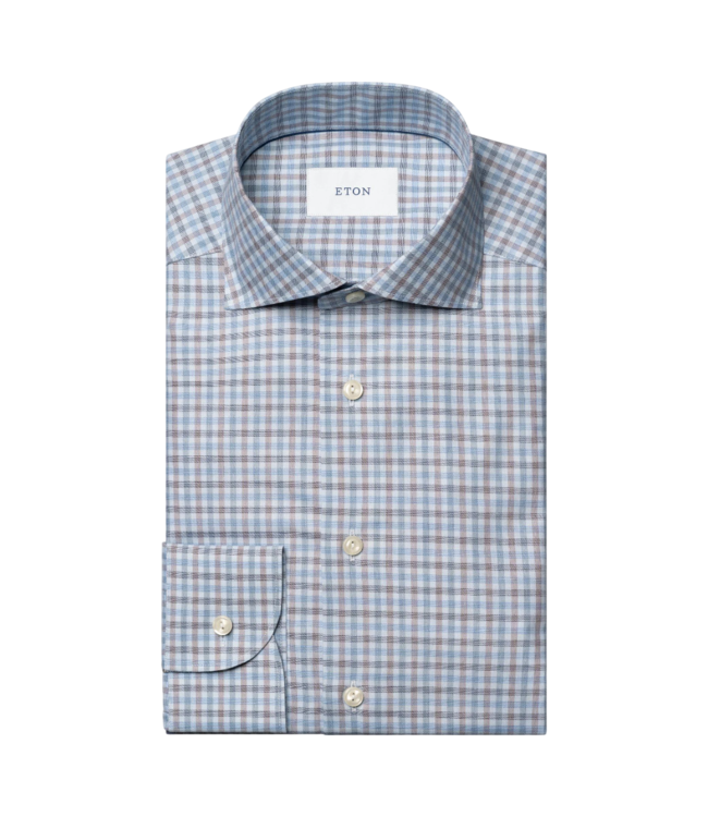 Eton Three Color Check Twill