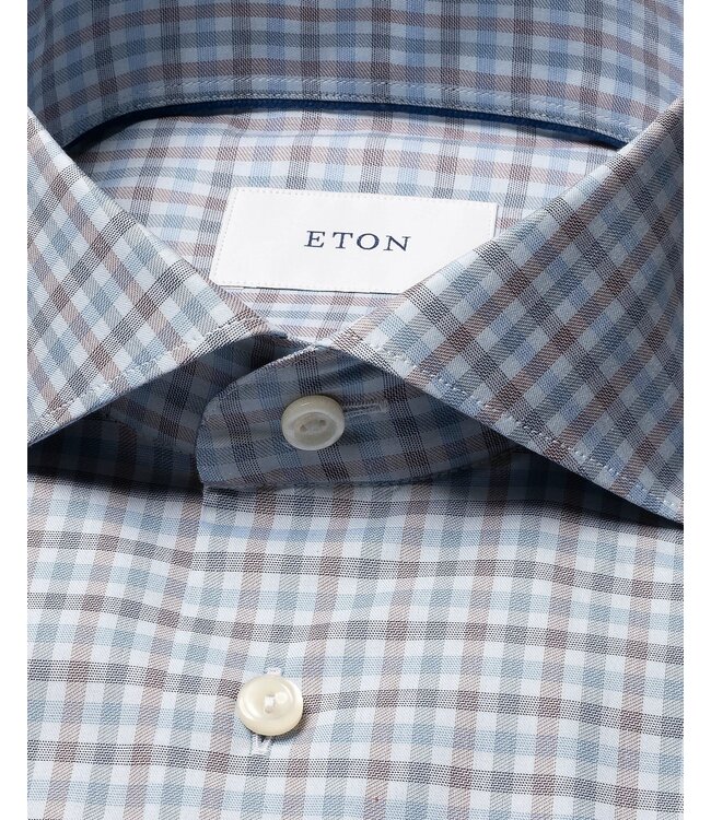 Eton Three Color Check Twill