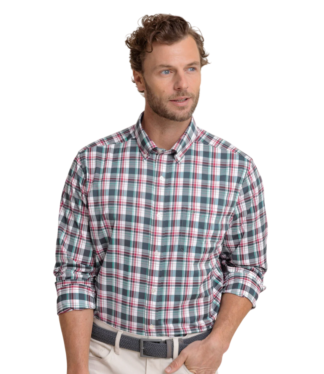 Southern Tide Brr Breakwater Plaid Sportshirt