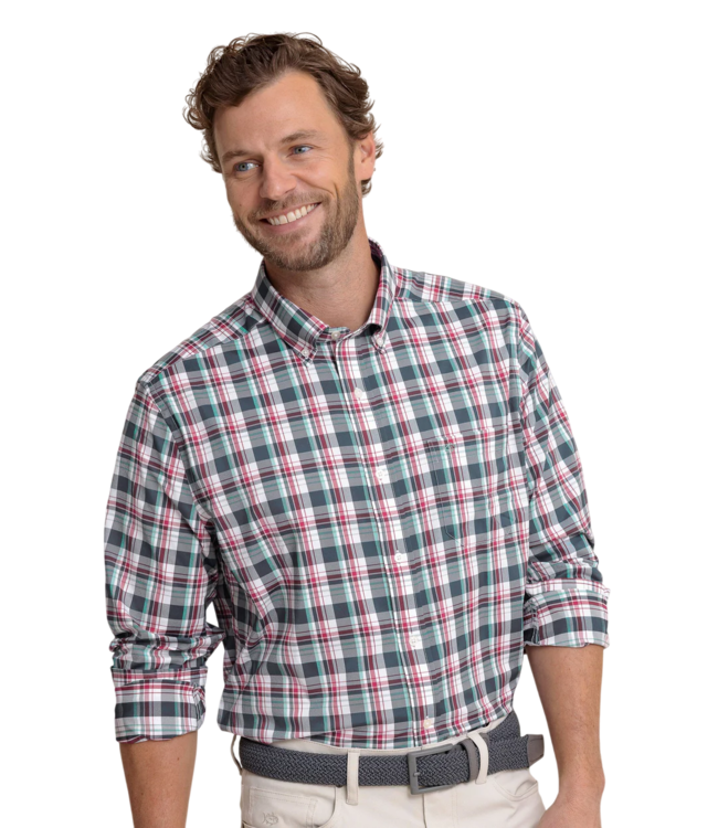 Southern Tide Brr Breakwater Plaid Sportshirt