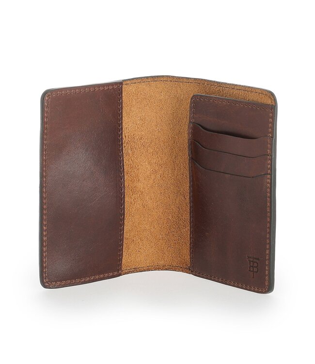 Tom Beckbe Oak Leather Passport Wallet