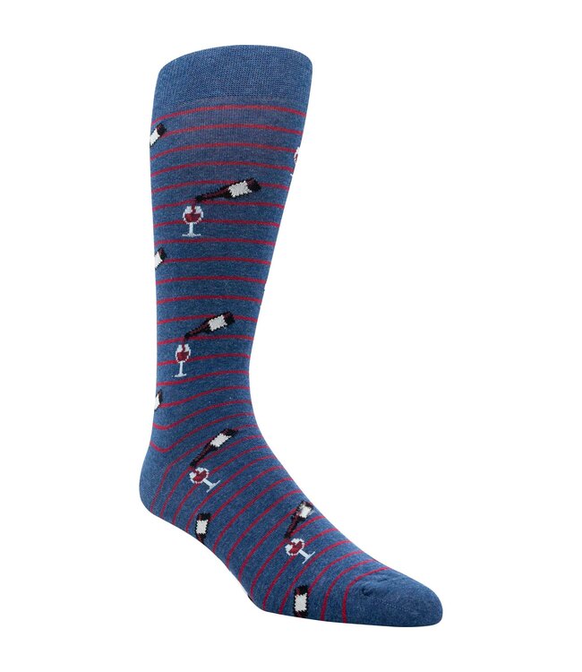 Gordon of New Orleans Wine Pour Socks