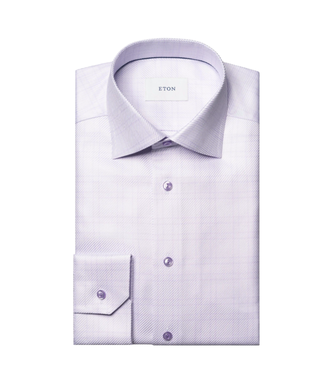 Eton Check King Twill Shirt - Slim