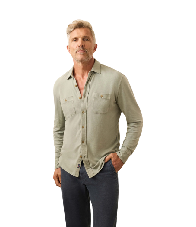 Faherty Field Knit Utility Shirt