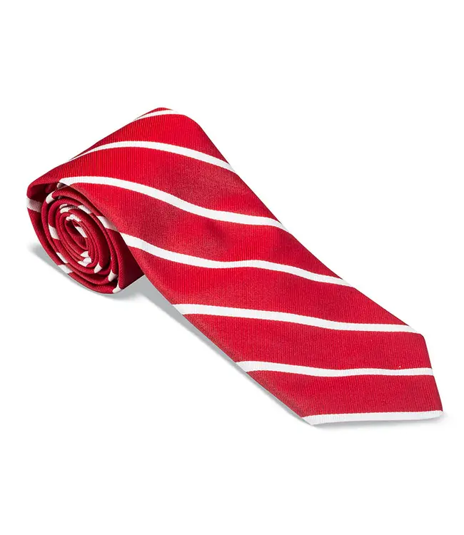 R. Hanauer Red Buckingham Stripe Tie