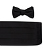 R. Hanauer Black Silk Faille Cummerbund Set