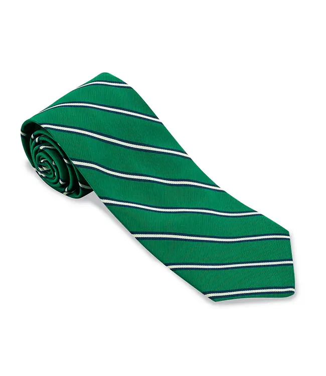 R. Hanauer Forest/Navy Queens Stripes Tie