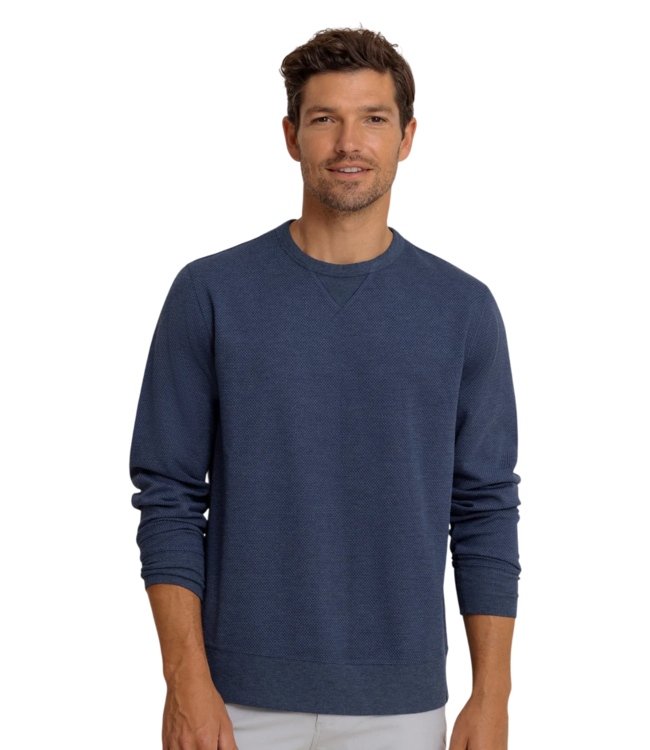 Southern Tide Lowland Luxe Textured Crew