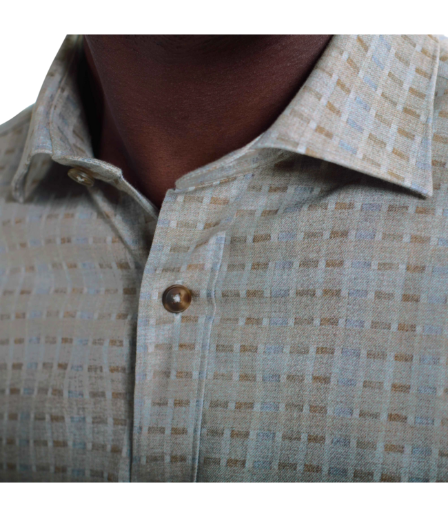 Bugatchi TS Axel Woven Shaped Shirt