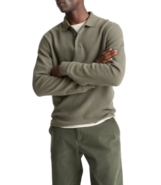 Vince Basket Weave L/S Polo