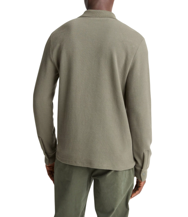 Vince Basket Weave L/S Polo