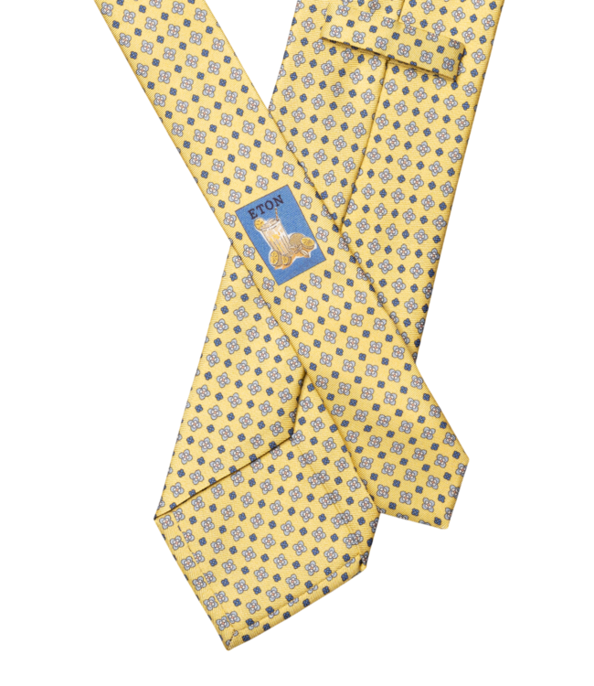 Eton Floral Print Silk Tie