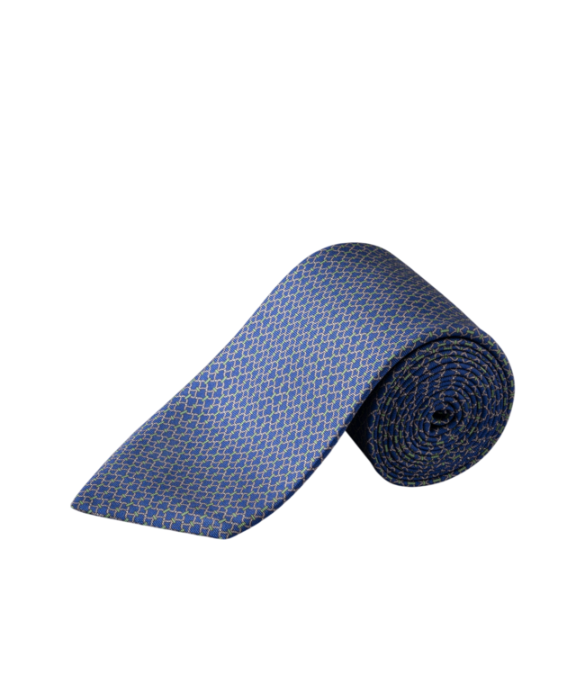 Chain Print Silk Tie