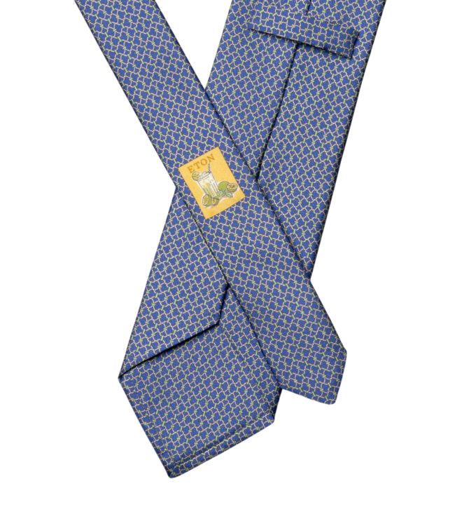 Eton Chain Print Silk Tie