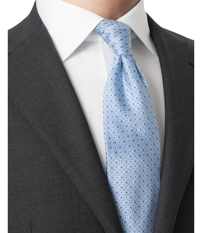 Eton Geometrical Woven Silk Tie