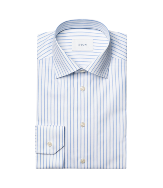 Eton Striped Signature Twill Contemporary