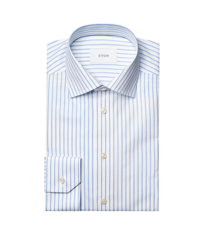 Eton Striped Signature Twill Contemporary