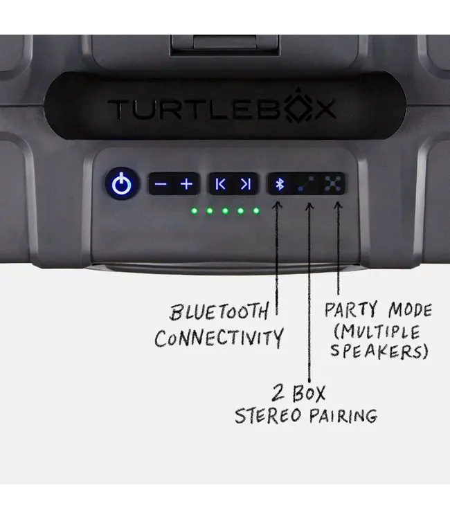 Turtlebox The Grande Large Outdoor Waterproof Speaker - Gray