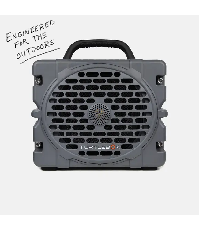 Turtlebox The Grande Large Outdoor Waterproof Speaker - Gray